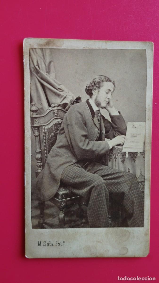 Fotograf&iacute;a antigua: M.SALA.-FOTOGRAFO.-CARTE DE VISITE.-FOTOGRAFIA ANTIGUA.-BARCELONA.-SIGLO XIX.