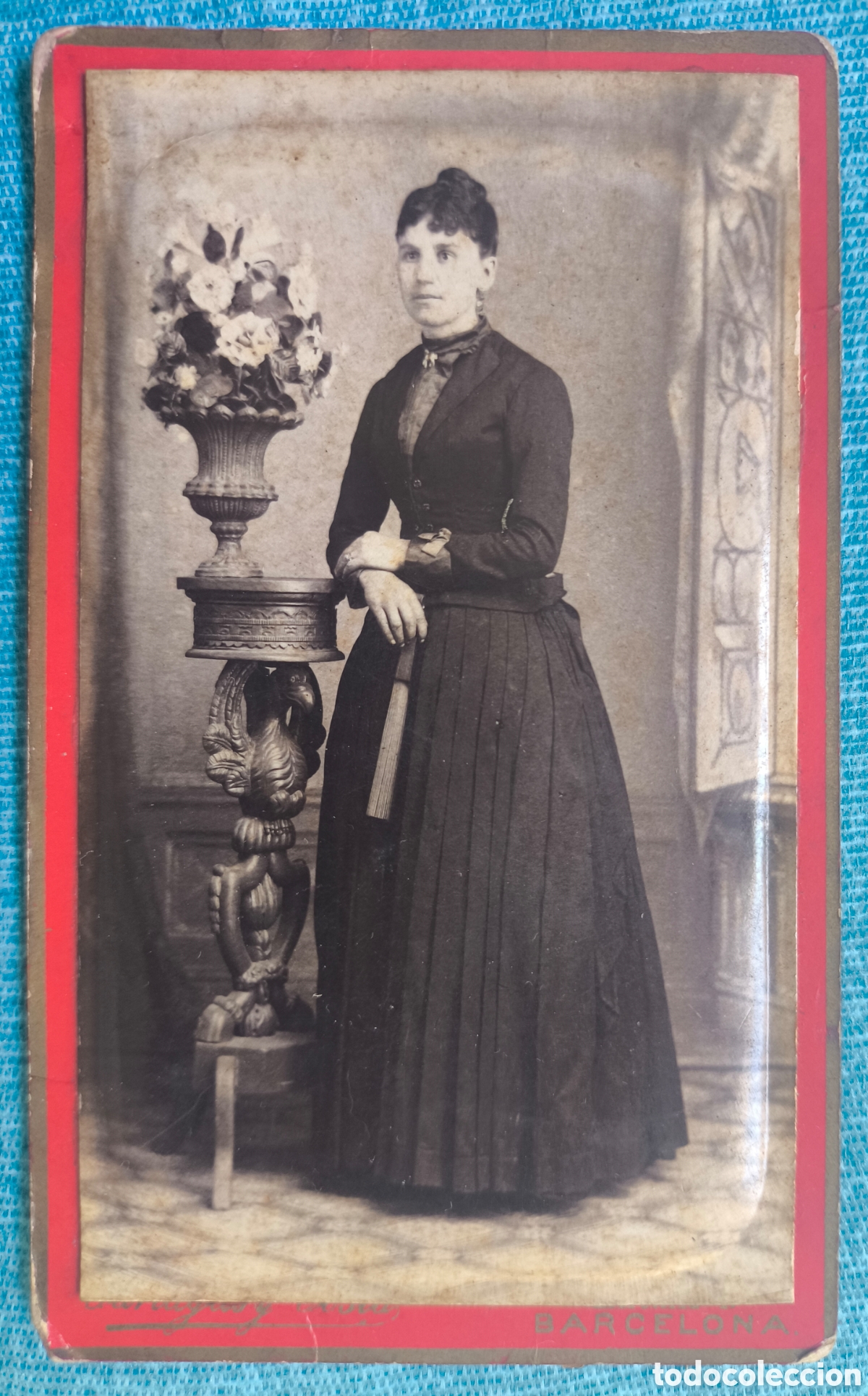 Fotograf&iacute;a antigua: FOTOGRAF&Iacute;A CDV RETRATO DE ESTUDIO DAMA FOT&Oacute;GRAFO PARTAGAS Y COSTA BARCELONA C. 1900