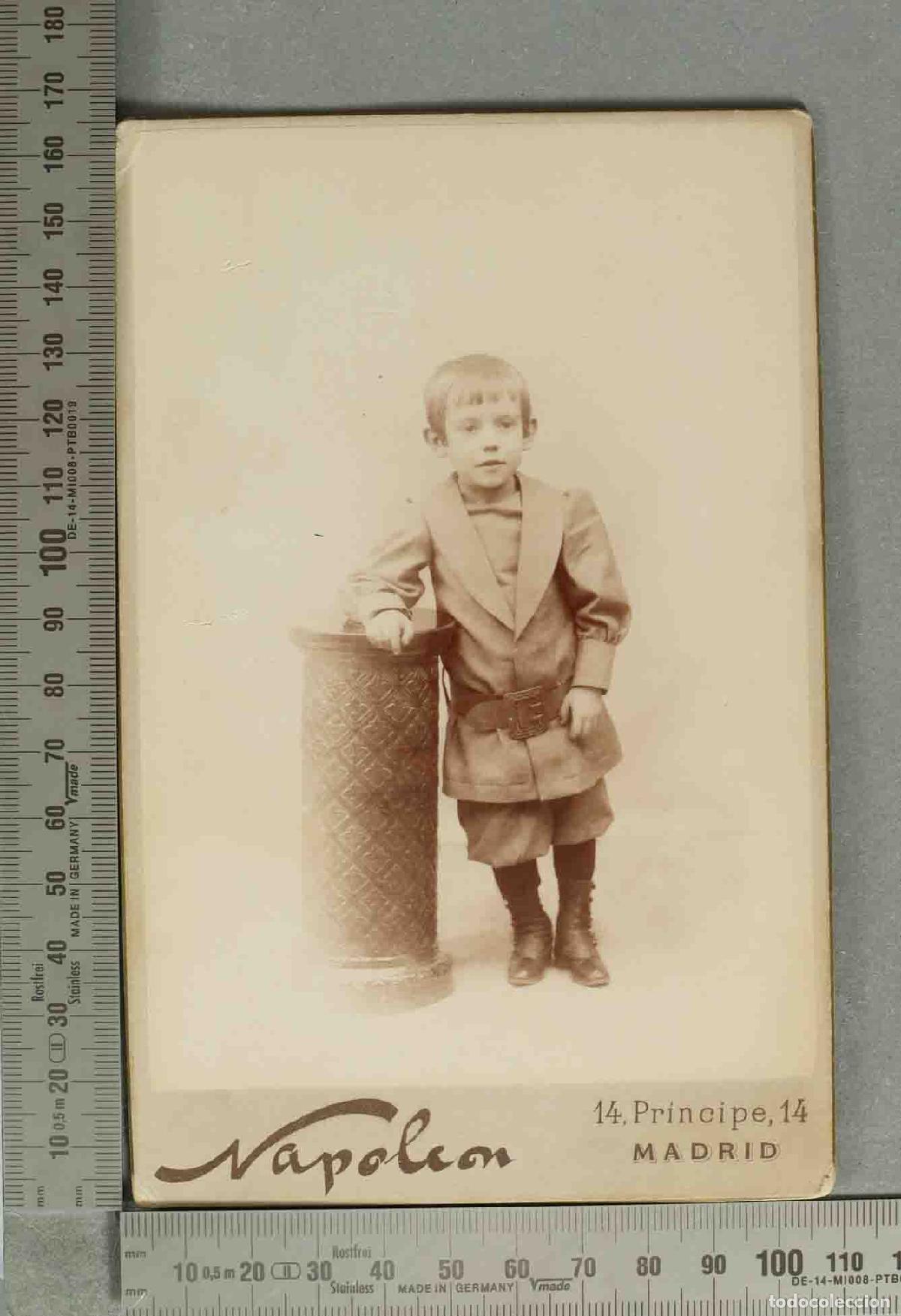 Fotograf&iacute;a antigua: CARTE DE VISITE. NI&Ntilde;O. NAPOLEON MADRID