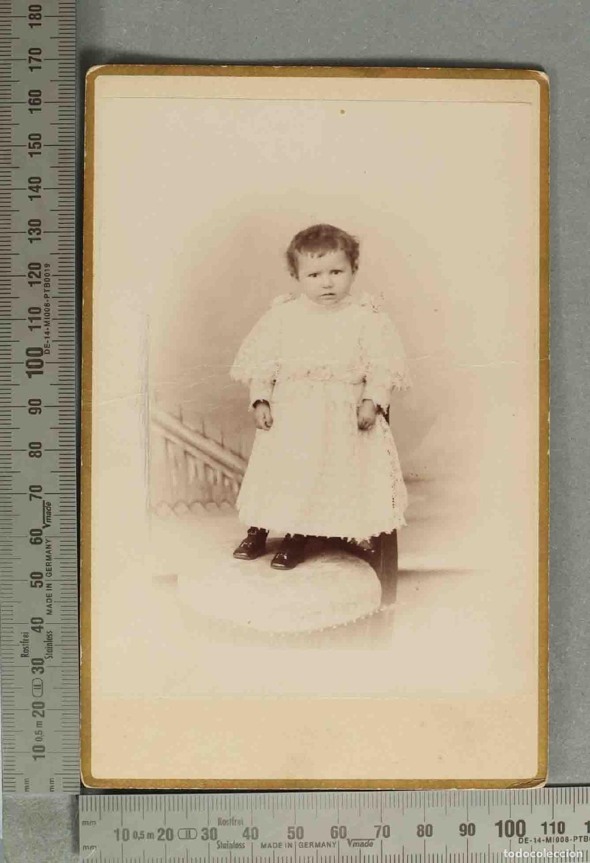 Fotograf&iacute;a antigua: CARTE DE VISITE. Agapito Casado - Soria. RETRATO NI&Ntilde;A
