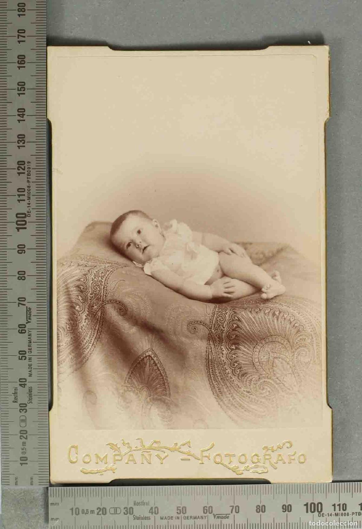 Fotograf&iacute;a antigua: CARTE DE VISITE. BEBE. COMPA&Ntilde;Y. FOTOGRAFO