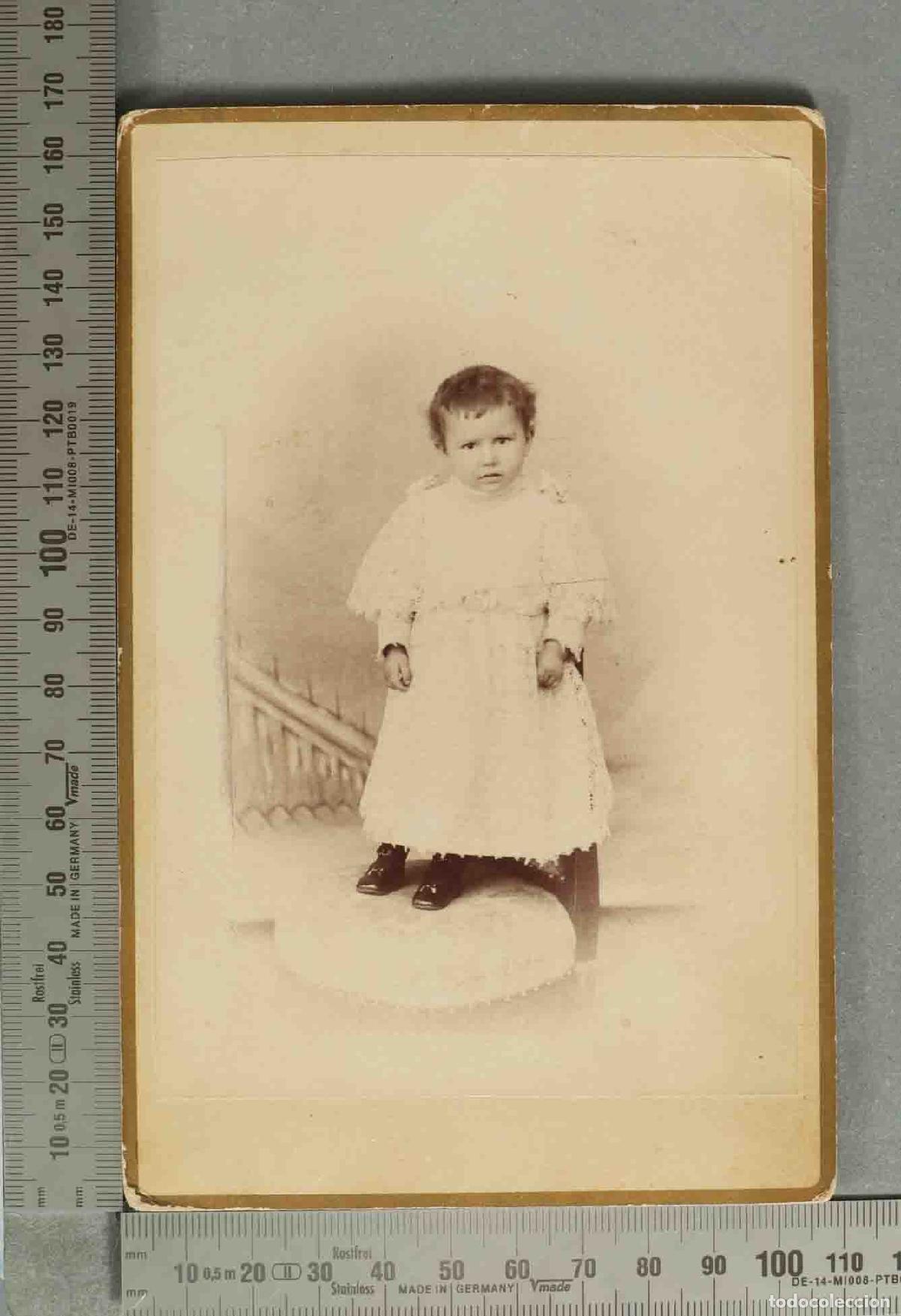 Fotograf&iacute;a antigua: CARTE DE VISITE. Agapito Casado - Soria RETRATO NI&Ntilde;A
