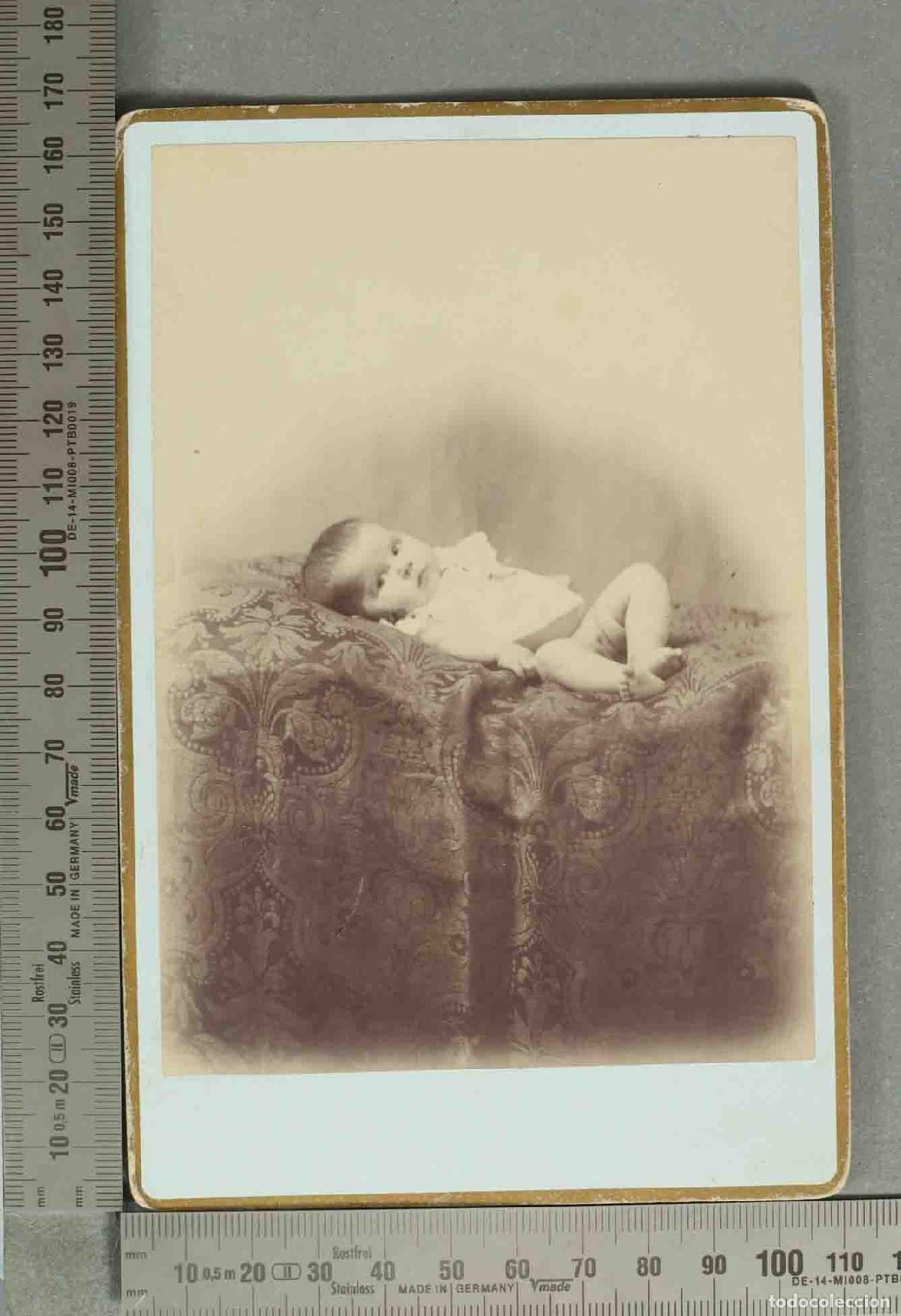 Fotograf&iacute;a antigua: CARTE DE VISITE. RETRATO BEBE. JULIAN MARCO SIG&Uuml;ENZA