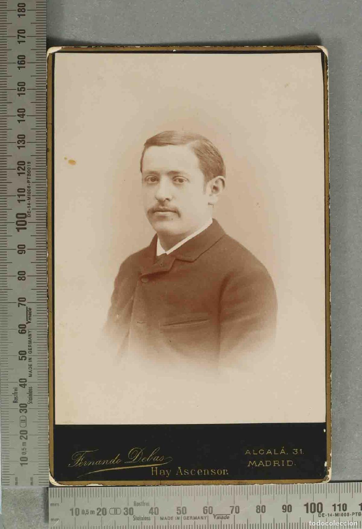 Fotograf&iacute;a antigua: CARTE DE VISITE. RETRATO CABALLERO. FERNANDO DEBAS. MADRID