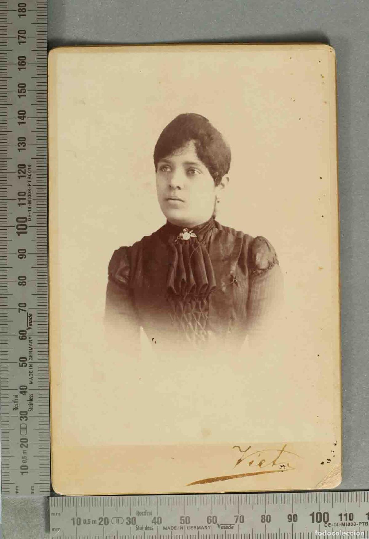 Fotograf&iacute;a antigua: CARTE DE VISITE. RETRATO MUJER. FOTOGRAFO A IDENTIFICAR