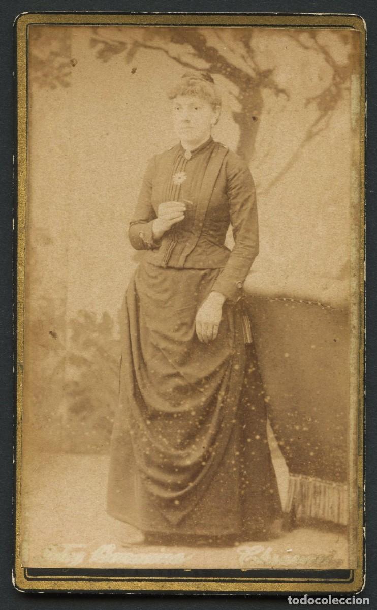 Fotograf&iacute;a antigua: TARJETA DE VISITA, RETRATO FOTOGR&Aacute;FICO SE&Ntilde;ORA, FOT. BONACINA, ITALIA