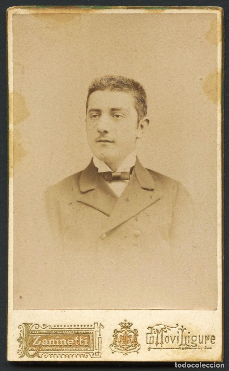 Fotograf&iacute;a antigua: TARJETA DE VISITA, RETRATO FOTOGR&Aacute;FICO SE&Ntilde;OR, FOT. ZANINETTI, ITALIA