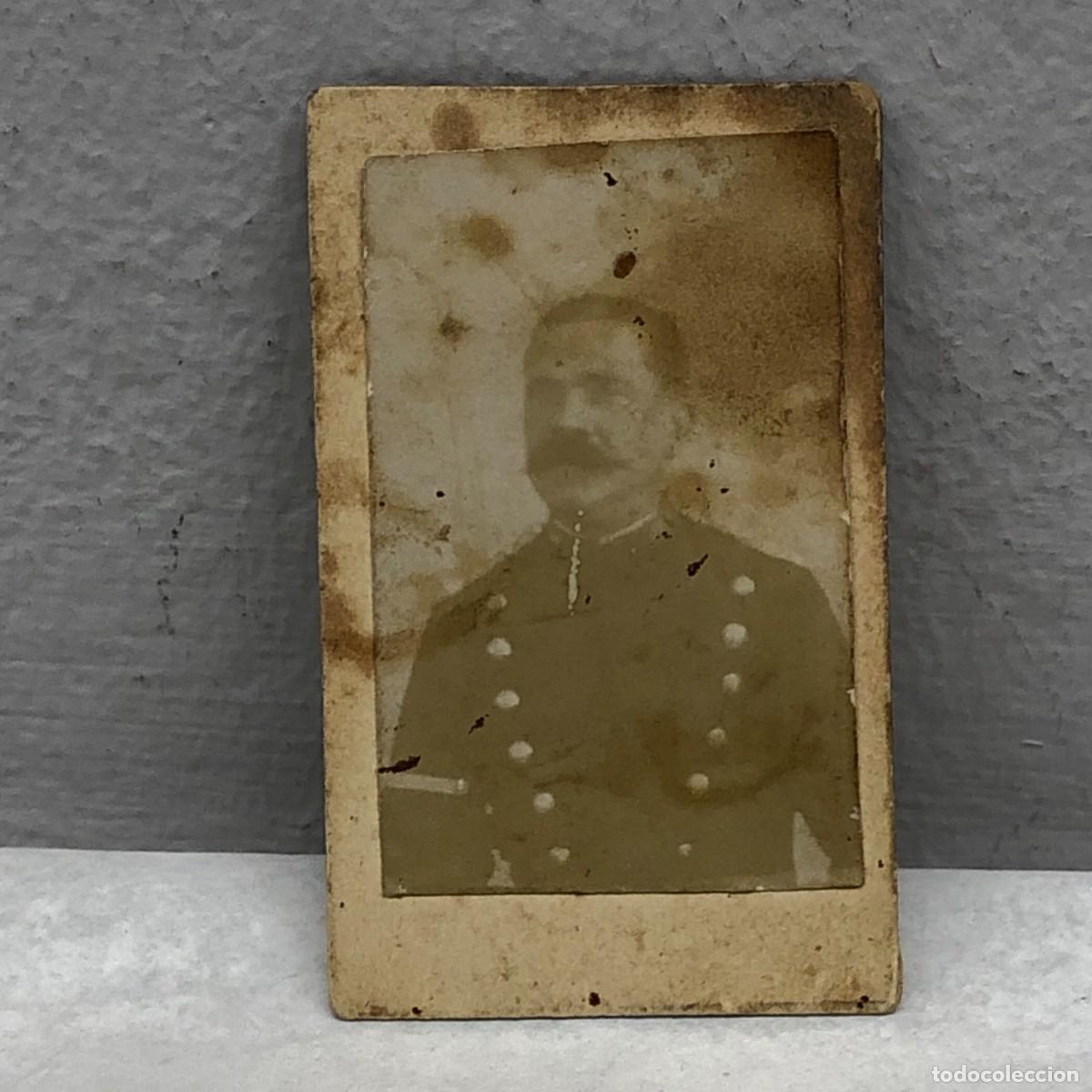 Fotograf&iacute;a antigua: ANTIGUA FOTOGRAFIA - RETRATO HOMBRE - CARTE DE VISITE - MILITAR - FINALES S. XIX - 60 X 40 MM / 325