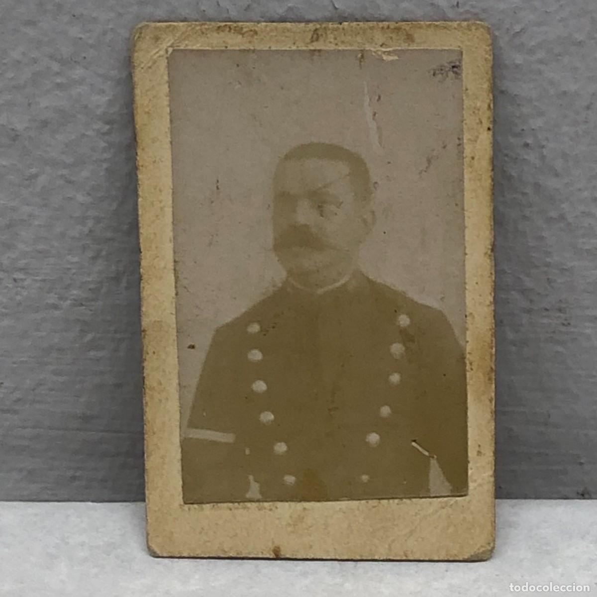 Fotograf&iacute;a antigua: ANTIGUA FOTOGRAFIA - RETRATO HOMBRE - CARTE DE VISITE - MILITAR - FINALES S. XIX - 60 X 40 MM / 326