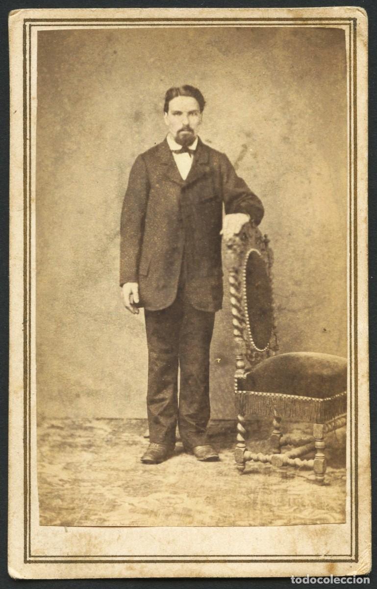 Fotograf&iacute;a antigua: TARJETA DE VISITA, RETRATO FOTOGR&Aacute;FICO SE&Ntilde;OR, FOT. LA FLORIDA, ARGENTINA