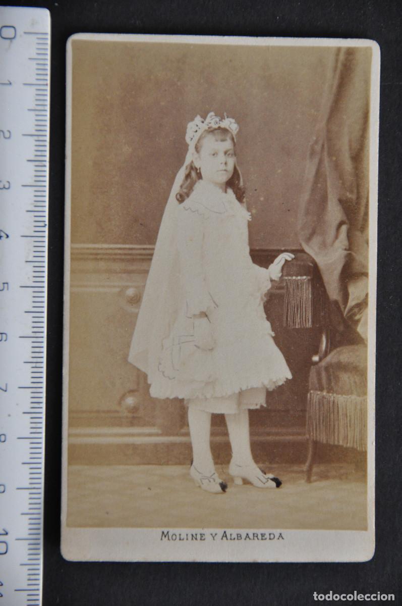 Antique Photography: CARTA DE VISITA - MOLIN&Eacute; Y ALBAREDA (BARCELONA)