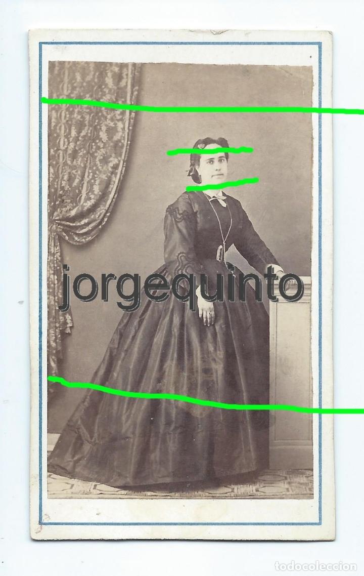 Fotografia antica: CDV. JUMILLA, MURCIA. RETRATO FEMENINO. SIGLO XIX. FOT&Oacute;GRAFO DESCONOCIDO. JA.