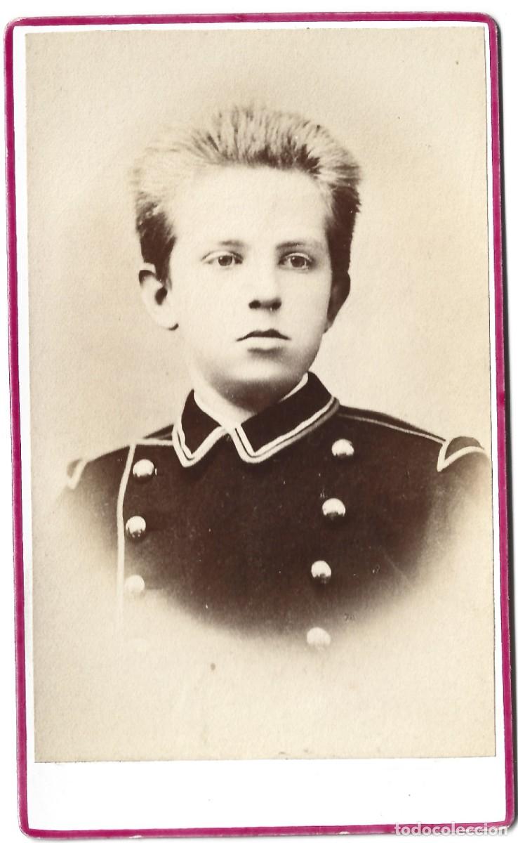 Fotograf&iacute;a antigua: 1870's CDV Carte de visite retrato alb&uacute;mina Pr&iacute;ncipe V&iacute;ctor Manuel de Saboya futoro rey Italia