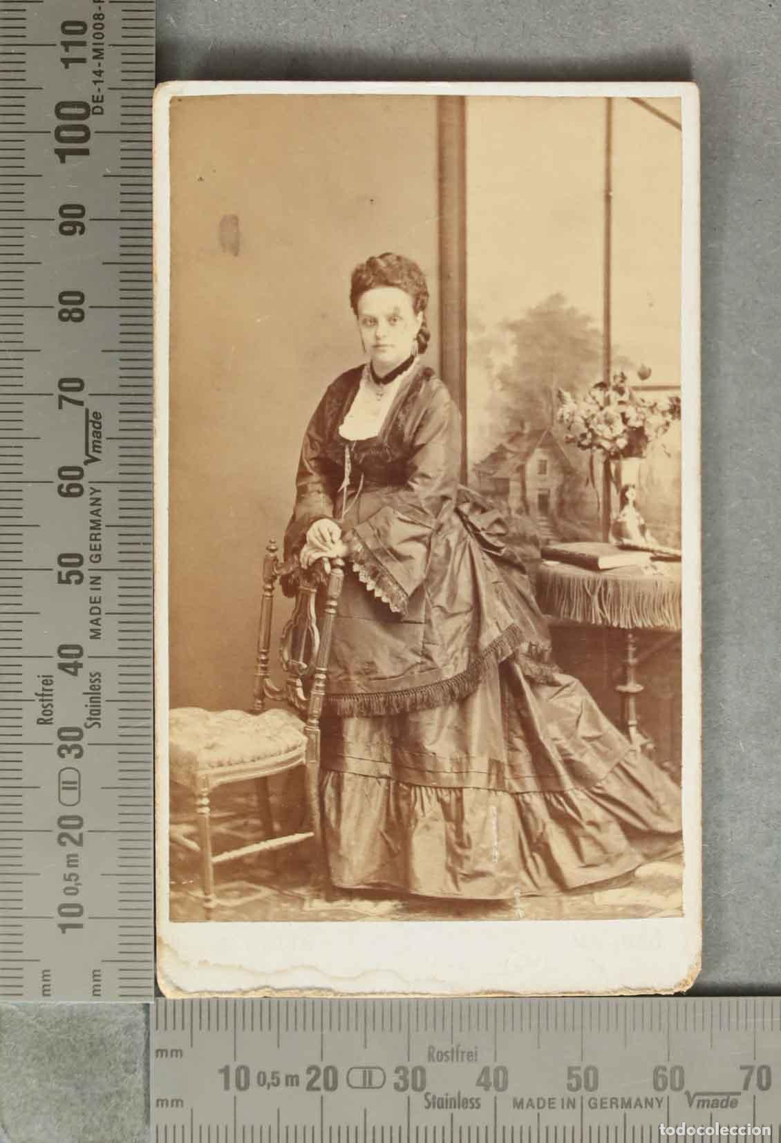 Fotograf&iacute;a antigua: CARTE DE VISITE. RETRATO DE SE&Ntilde;ORA. ESPA&Ntilde;A