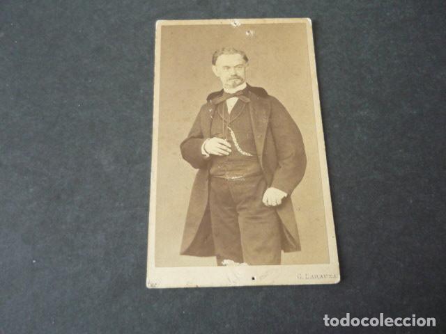 Photographie ancienne: CARTE DE VISITE RETRATO DE CABALLERO G. LARAUZA FOTOGRAFO