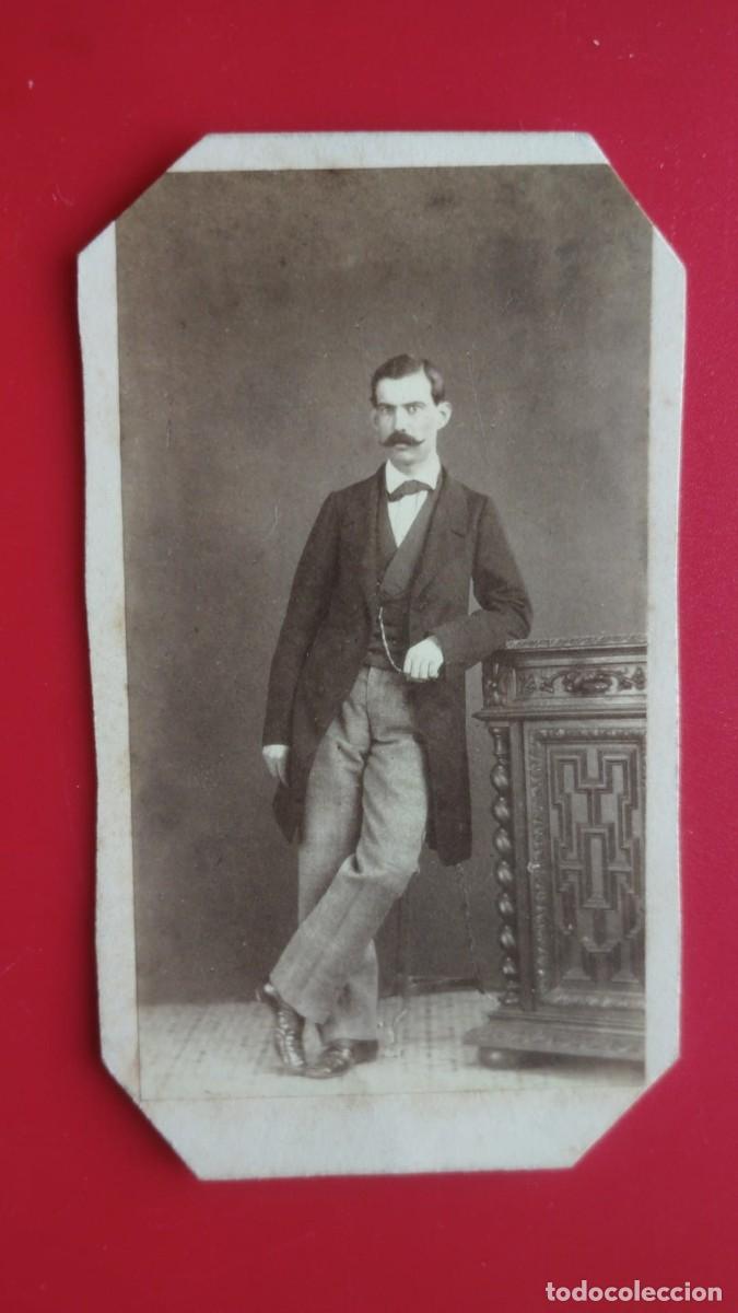 Antique Photography: J. LAURENT.-FOTOGRAFO.-CARTE DE VISITE.-FOTOGRAFIA ANTIGUA.-MADRID.-SIGLO XIX.