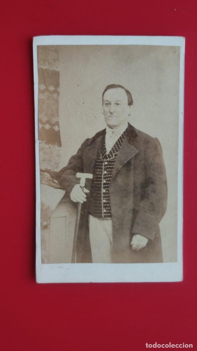 Antique Photography: LEANDRO.-FOTOGRAFO.-CARTE DE VISITE.-FOTOGRAFIA ANTIGUA.-PAMPLONA.-SIGLO XIX.