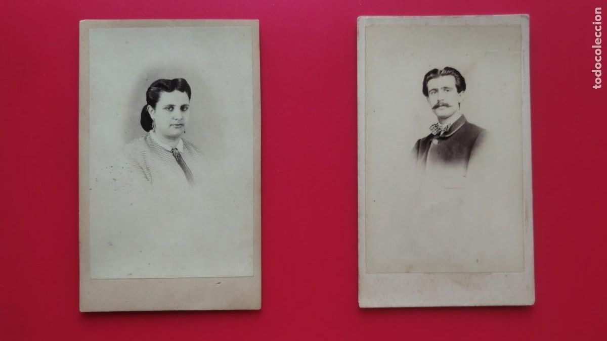 Antique Photography: JENARO JIMENEZ.-HIGINIO MONTALVO.-FOTOGRAFOS.-CARTES DE VISITE.-FOTOGRAFIAS ANTIGUA.-JAEN.-SIGLO XIX