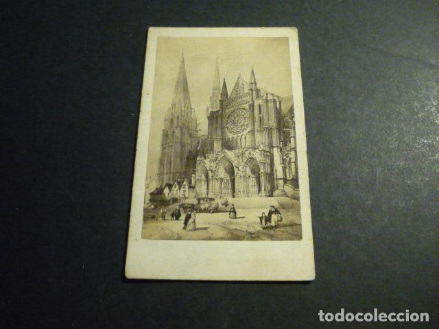 Fotografia antiga: CHARTRES FRANCIA CATEDRAL CARTE DE VISITE SIGLO XIX