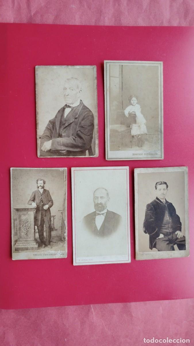 Photographie ancienne: JUAN D'AVICE.-HOSTENC.-FERNANDO Y ANAIS NAPOLEON.-NARCISO NOBAS.-JAIME VENTURA.-CARTES DE VISITE.