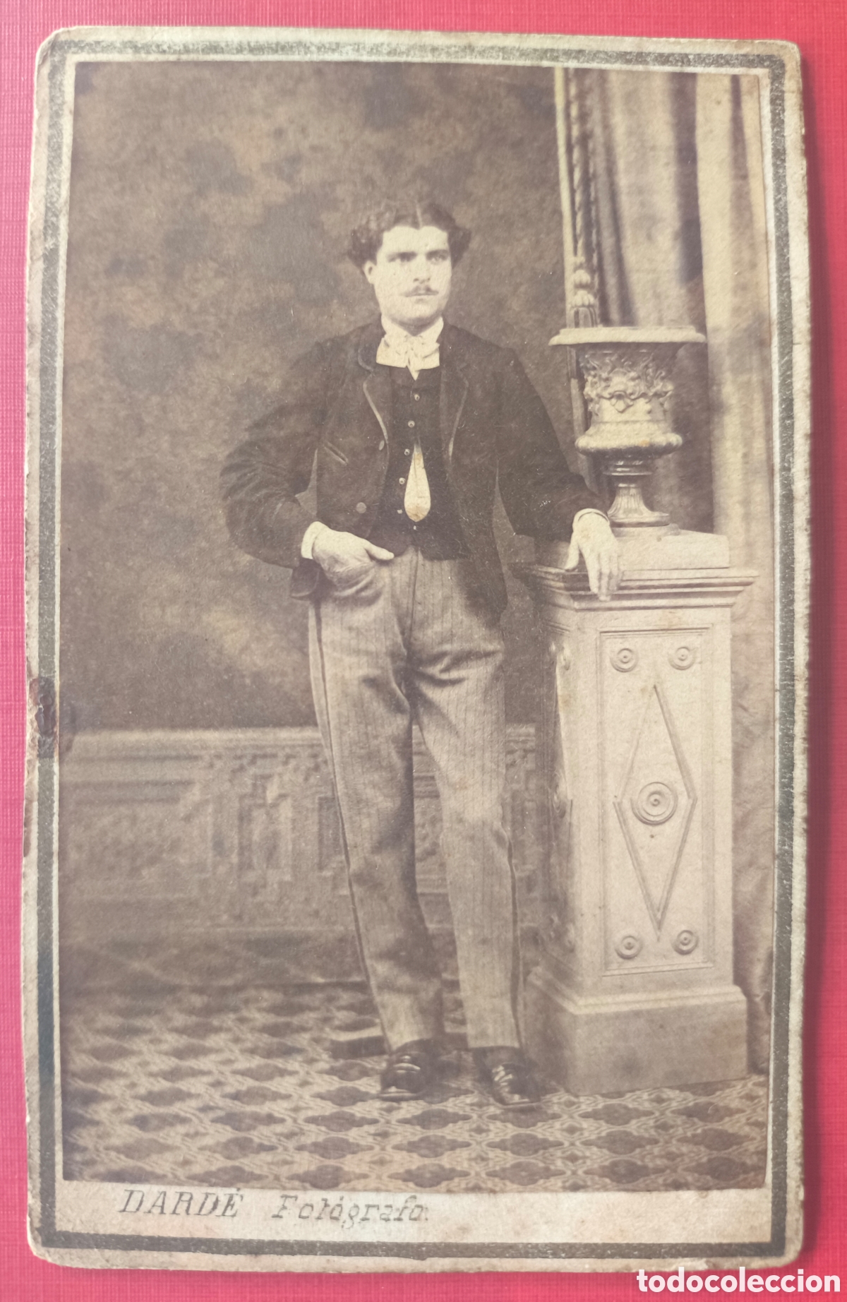 Fotograf&iacute;a antigua: FOTOGRAF&Iacute;A CDV RETRATO DE ESTUDIO CABALLERO FOT&Oacute;GRAFO B. DARD&Eacute; BARCELONA C. 1900