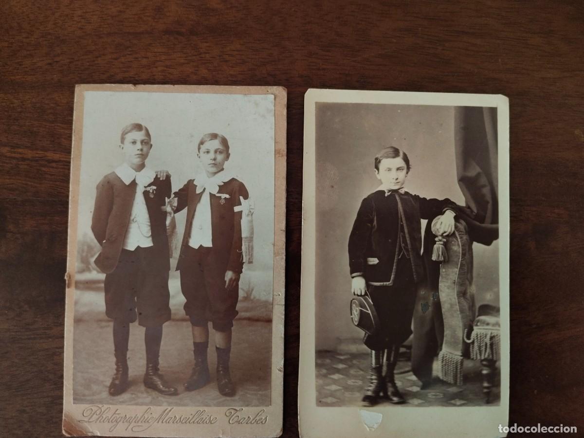Photographie ancienne: Pareja de CDV de ni&ntilde;os. Ver fotos.