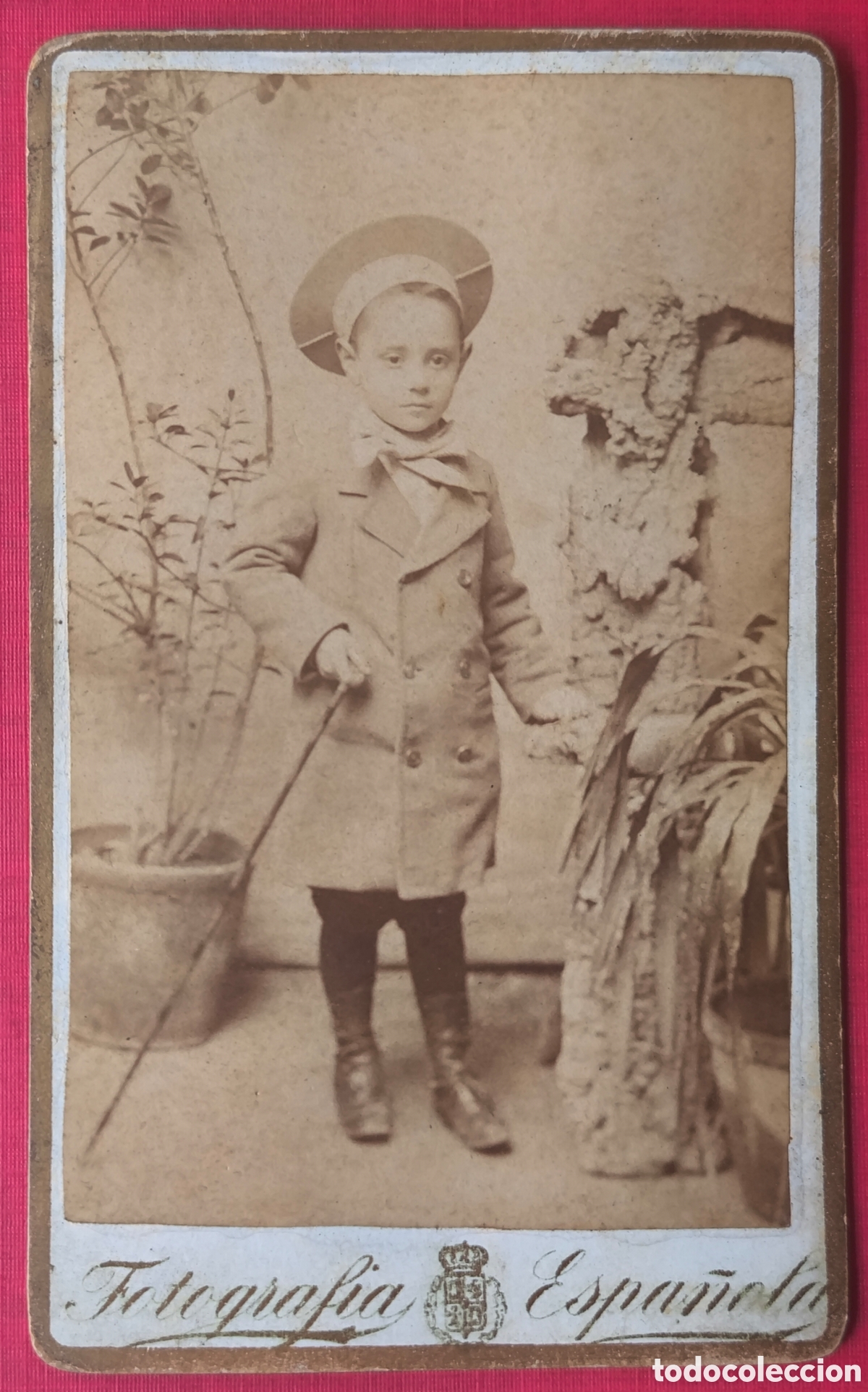 Fotograf&iacute;a antigua: FOTOGRAF&Iacute;A CDV RETRATO DE ESTUDIO NI&Ntilde;O FOTOGRAF&Iacute;A ESPA&Ntilde;OLA BARCELONA C. 1900