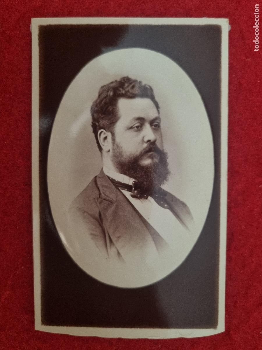 Fotograf&iacute;a antigua: FOTOGRAFIA TARJETA CARTA DE VISITA FOTO SIGLO XIX CABALLERO ORIGINAL TV2794A