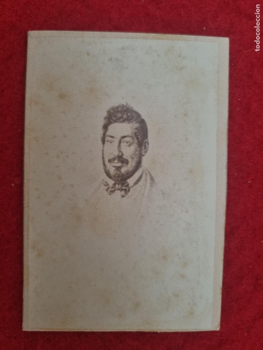 Fotograf&iacute;a antigua: FOTOGRAFIA TARJETA CARTA DE VISITA FOTO SIGLO XIX CABALLERO ORIGINAL TV2796