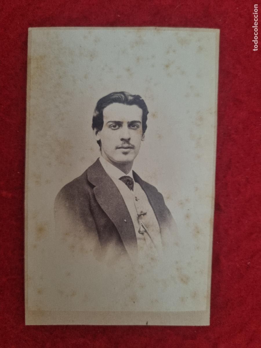 Fotograf&iacute;a antigua: FOTOGRAFIA TARJETA CARTA DE VISITA FOTO SIGLO XIX CABALLERO ORIGINAL TV2797