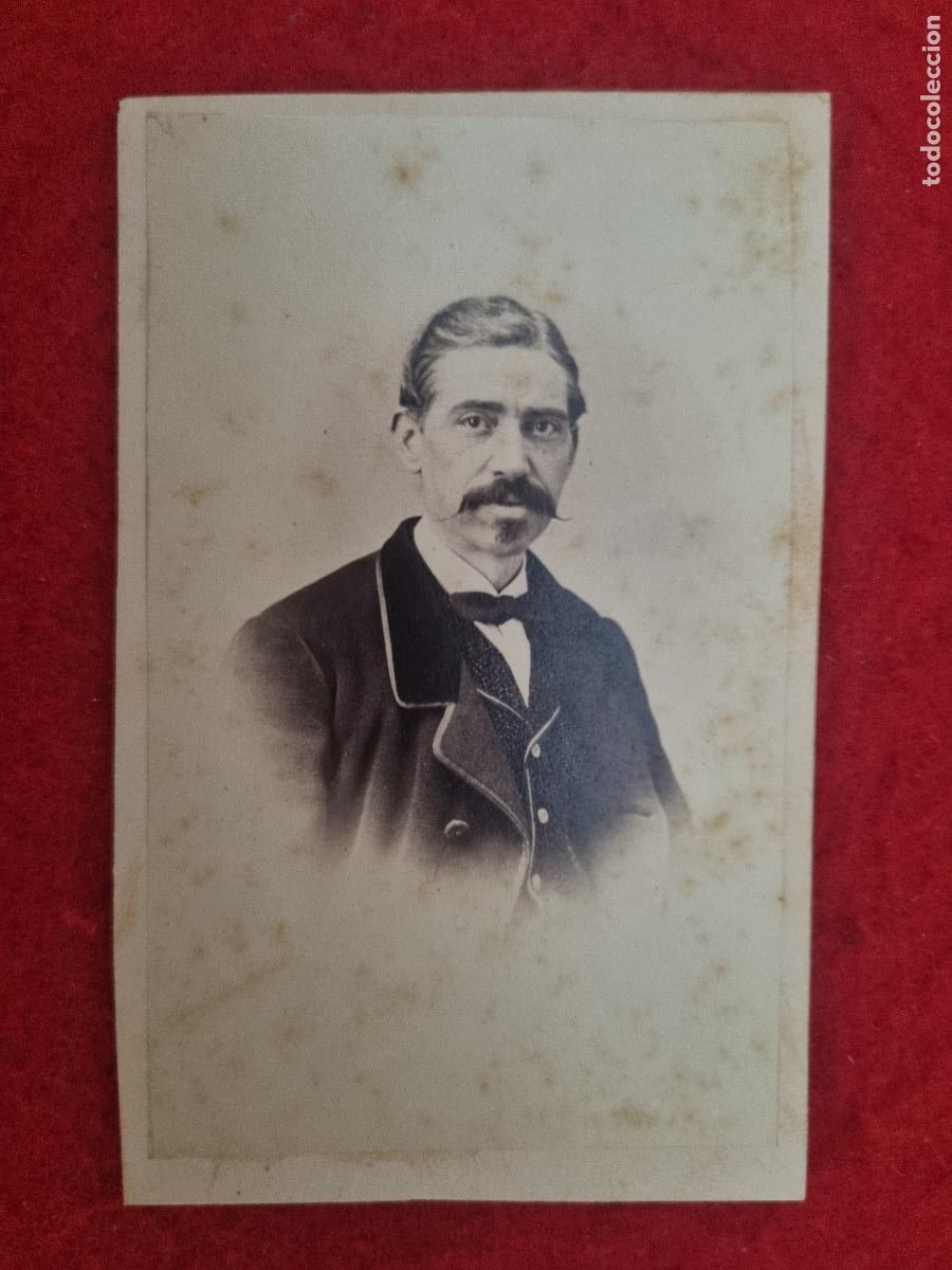 Fotograf&iacute;a antigua: FOTOGRAFIA TARJETA CARTA DE VISITA FOTO SIGLO XIX CABALLERO ORIGINAL TV2798