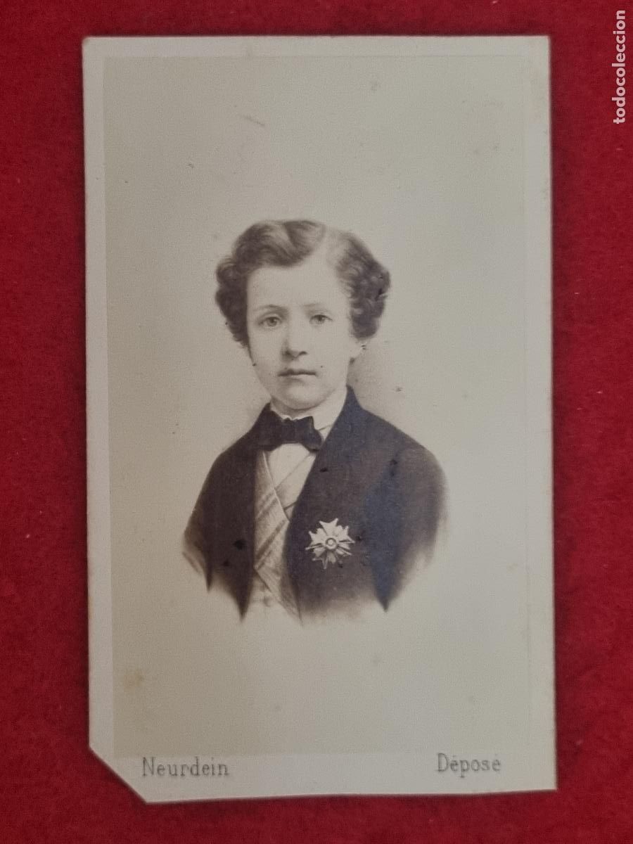 Fotografia antiga: FOTOGRAFIA TARJETA CARTA DE VISITA FOTO NEURDEIN PRINCIPE IMPERIAL LOUIS NAPOLEON ORIGINAL TV2812