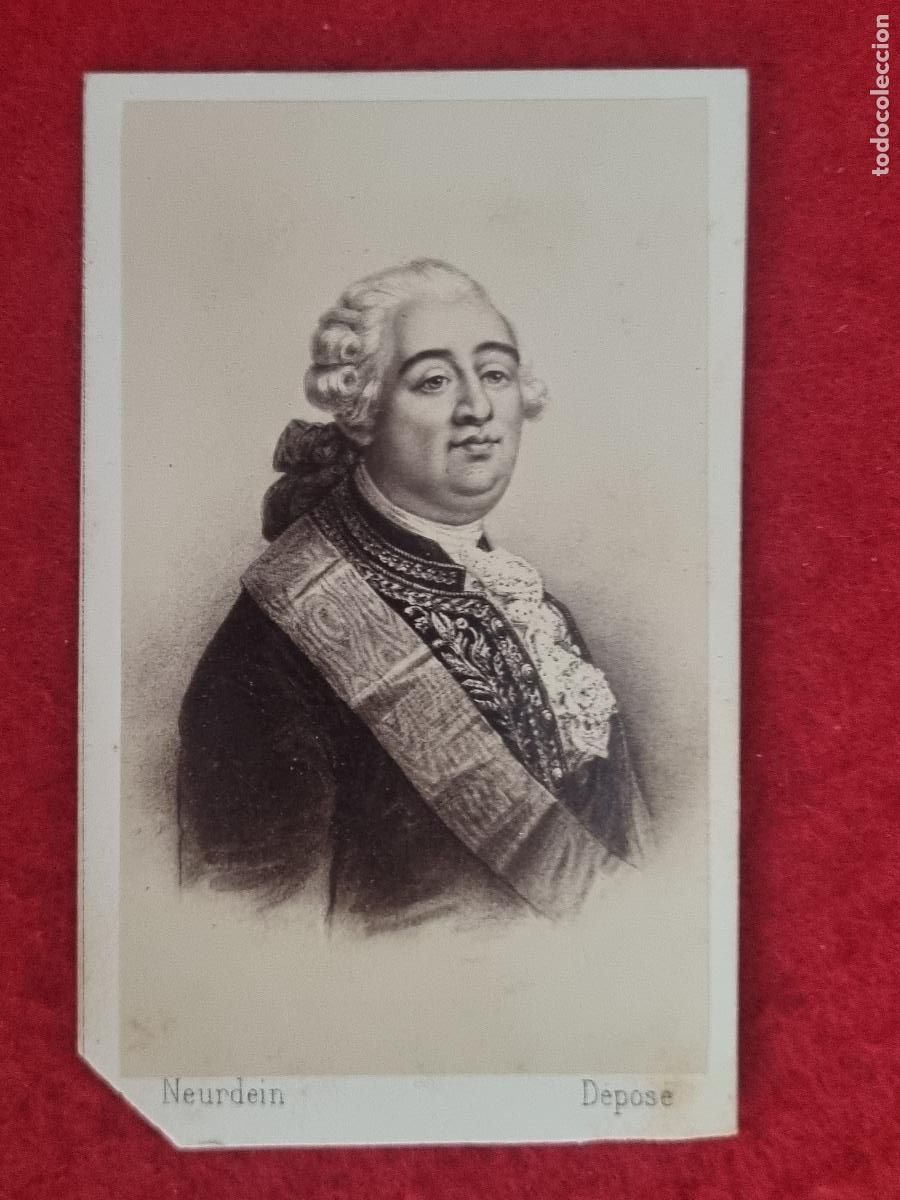 Fotografia antiga: FOTOGRAFIA TARJETA CARTA DE VISITA FOTO NEURDEIN LOUIS XVI ORIGINAL TV2824