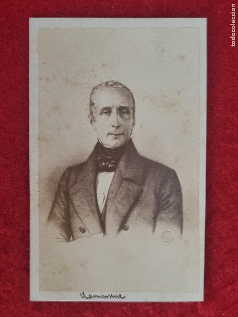 Fotograf&iacute;a antigua: FOTOGRAFIA TARJETA CARTA DE VISITA FOTO DESMAISONS DE ALFONSO DE LAMARTINE ORIGINAL TV2830
