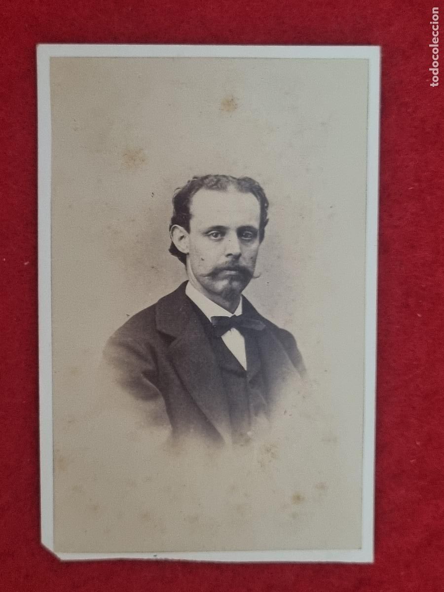 Photographie ancienne: FOTOGRAFIA TARJETA CARTA DE VISITA FOTO SIGLO XIX LUDOVISI Y SU SE&Ntilde;ORA VALENCIA ORIGINAL TV2846