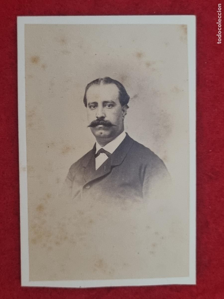 Photographie ancienne: FOTOGRAFIA TARJETA CARTA DE VISITA FOTO SIGLO XIX LUDOVISI Y SU SE&Ntilde;ORA VALENCIA ORIGINAL TV2848
