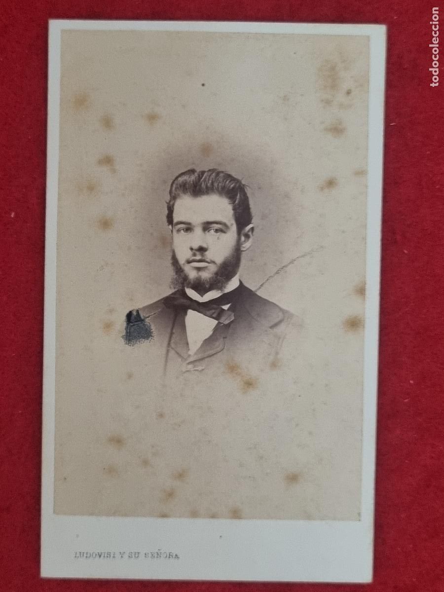 Photographie ancienne: FOTOGRAFIA TARJETA CARTA DE VISITA FOTO SIGLO XIX LUDOVISI Y SU SE&Ntilde;ORA VALENCIA ORIGINAL TV2849