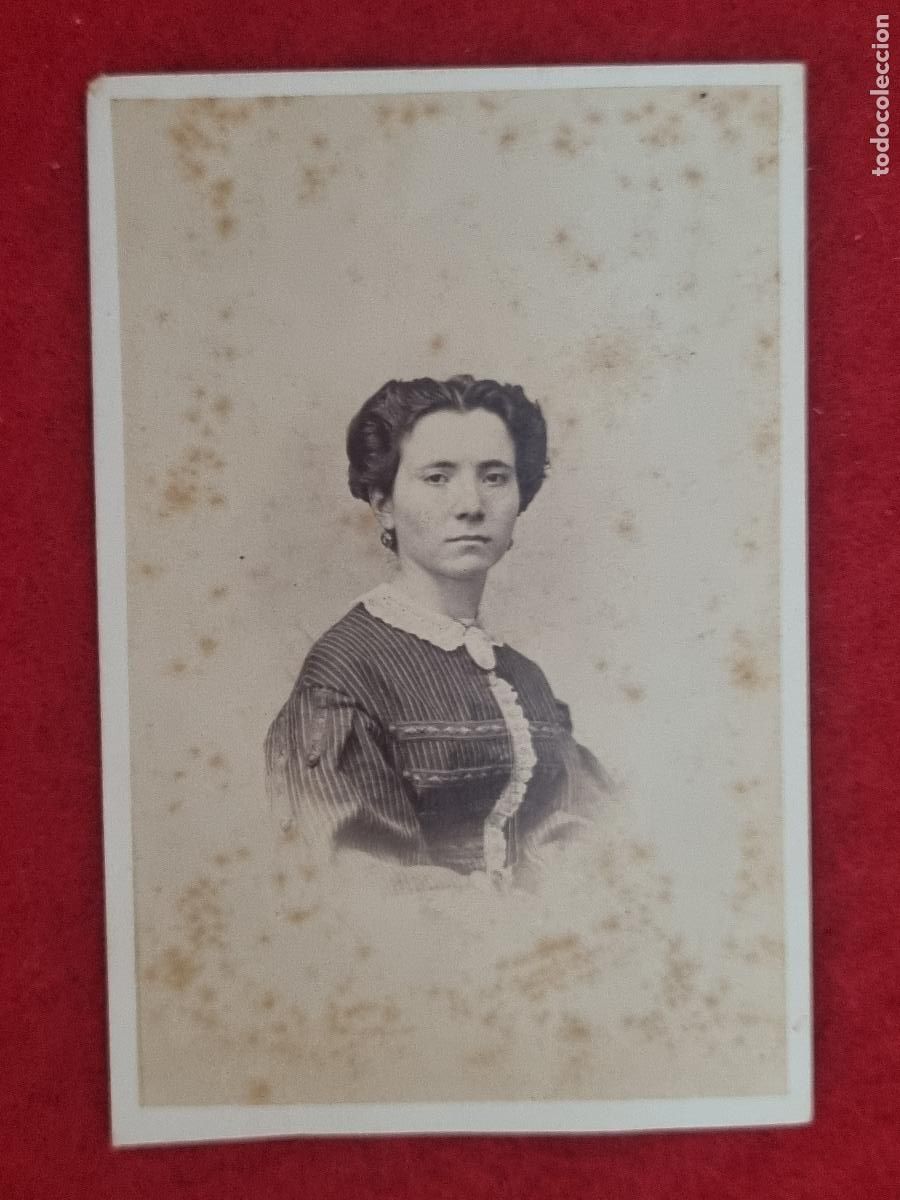 Photographie ancienne: FOTOGRAFIA TARJETA CARTA DE VISITA FOTO SIGLO XIX LUDOVISI Y SU SE&Ntilde;ORA VALENCIA ORIGINAL TV2852