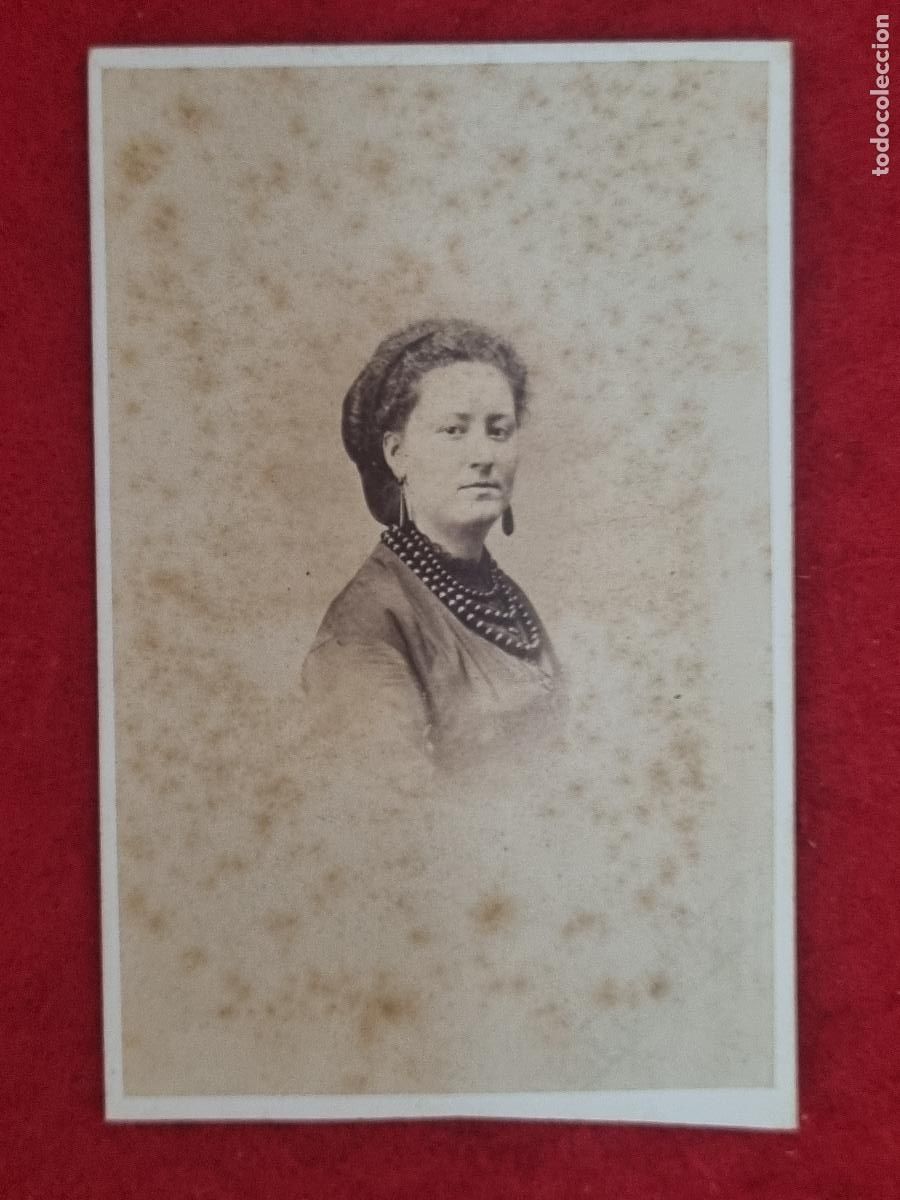 Photographie ancienne: FOTOGRAFIA TARJETA CARTA DE VISITA FOTO SIGLO XIX LUDOVISI Y SU SE&Ntilde;ORA VALENCIA ORIGINAL TV2853