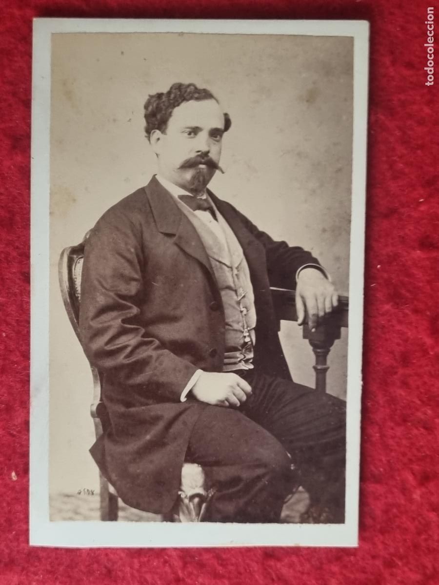 Photographie ancienne: FOTOGRAFIA TARJETA CARTA DE VISITA FOTO SIGLO XIX CEBRIAN Y GARCIA VALENCIA ORIGINAL TV2863