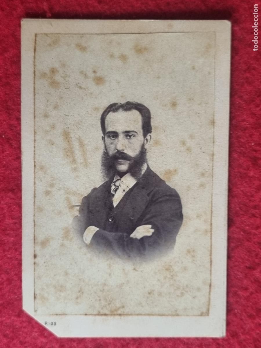 Photographie ancienne: FOTOGRAFIA TARJETA CARTA DE VISITA FOTO SIGLO XIX RIOS VALENCIA ORIGINAL TV2870