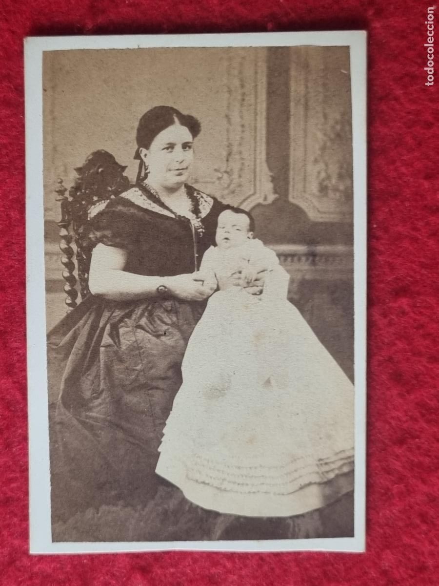 Fotograf&iacute;a antigua: FOTOGRAFIA TARJETA CARTA DE VISITA FOTO SIGLO XIX J. RIVAS MADRID ORIGINAL TV2876
