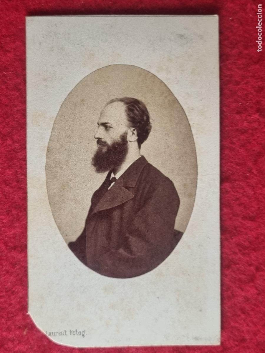 Fotograf&iacute;a antigua: FOTOGRAFIA TARJETA CARTA DE VISITA FOTO SIGLO XIX LAURENT MADRID ORIGINAL TV2877