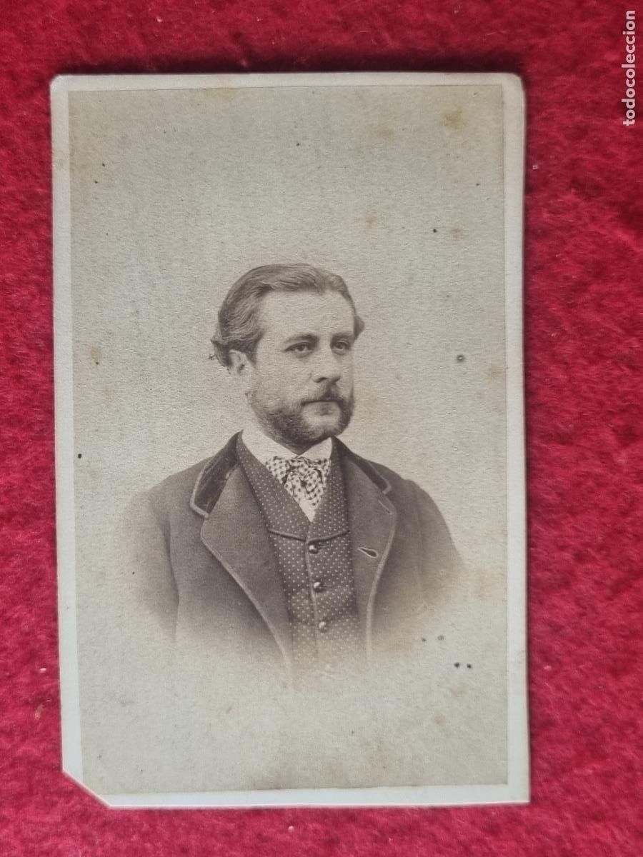 Fotograf&iacute;a antigua: FOTOGRAFIA TARJETA CARTA DE VISITA FOTO SIGLO XIX JOSE MIRANDA MADRID ORIGINAL TV2878