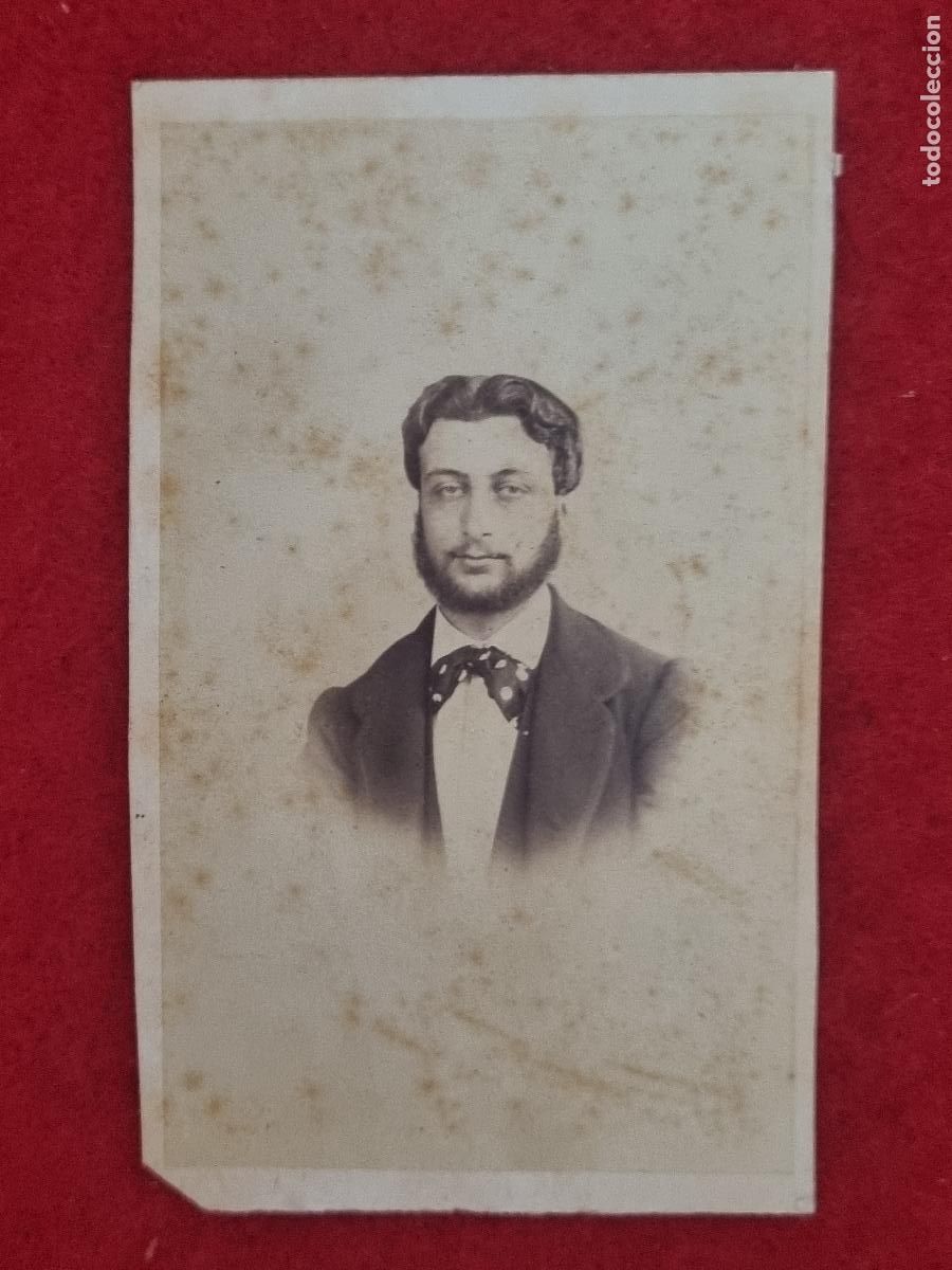Fotograf&iacute;a antigua: FOTOGRAFIA TARJETA CARTA DE VISITA FOTO SIGLO XIX LAURENT MADRID ORIGINAL TV2880