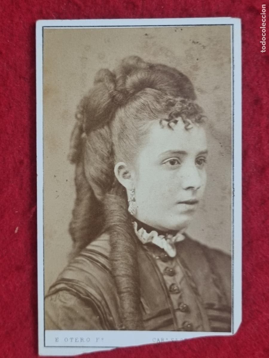 Fotograf&iacute;a antigua: FOTOGRAFIA TARJETA CARTA DE VISITA FOTO SIGLO XIX E OTERO MADRID ORIGINAL TV2881