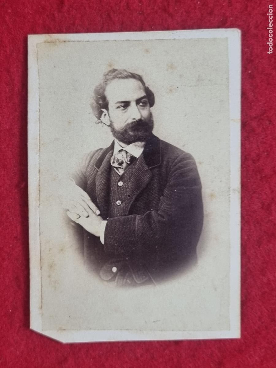 Fotograf&iacute;a antigua: FOTOGRAFIA TARJETA CARTA DE VISITA FOTO SIGLO XIX GABINETE ARTISTICO MADRID ORIGINAL TV2882