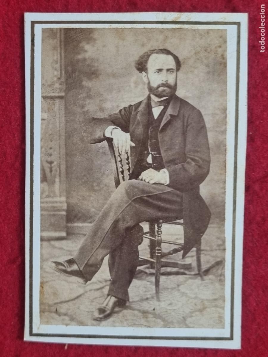 Fotograf&iacute;a antigua: FOTOGRAFIA TARJETA CARTA DE VISITA FOTO SIGLO XIX FERNANDO Y ANAIS BARCELONA ORIGINAL TV2883