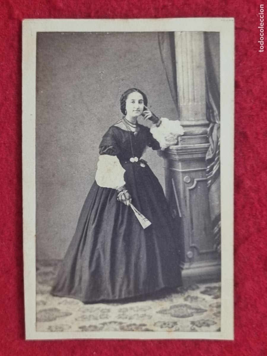Fotograf&iacute;a antigua: FOTOGRAFIA TARJETA CARTA DE VISITA FOTO SIGLO XIX BAROJA Y FARACH ALICANTE ORIGINAL TV2887