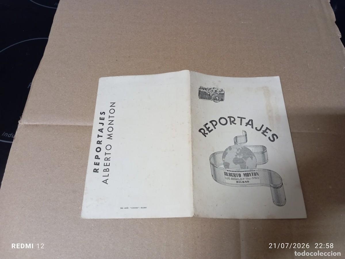 Fotograf&iacute;a antigua: ANTIGUO REPORTAJES FOTOS ALBERTO MONZON BILBAO TELEFONO 37823